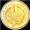 Image 2 : 1853 Rare Gold Dollar UNCIRCULATED
