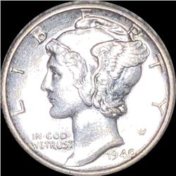 1940-S Mercury Silver Dime UNCIRCULATED
