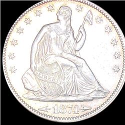 1874 Seated Half Dollar UNCIRCULATED