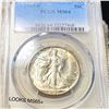 Image 1 : 1945-S Walking Half Dollar PCGS - MS64
