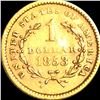 Image 2 : 1853 Rare Gold Dollar CLOSELY UNCIRCULATED