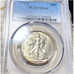 1946-D Walking Half Dollar PCGS - MS64