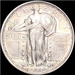 1917 Type 1 Standing Quarter CLOSELY UNCIRCULATED