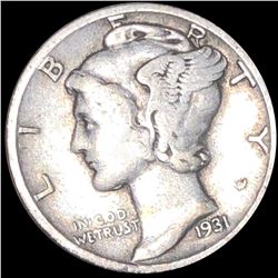 1931-S Mercury Silver Dime NICELY CIRCULATED