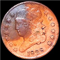1828 Classic Head Half Cent LIGHTLY CIRCULATED
