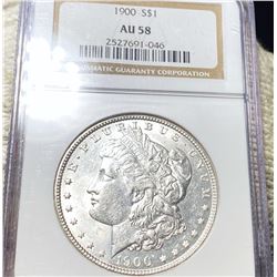 1900 Morgan Silver Dollar NGC - AU58