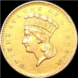 1860-S Rare Gold Dollar UNCIRCULATED