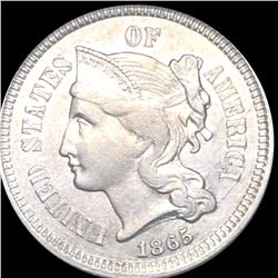 1865 Three Cent Nickel LIGHTLY CIRCULATED