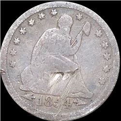 1854 Seated Liberty Quarter NICELY CIRCULATED
