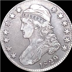 1829 Capped Bust Half Dollar LIGHTLY CIRCULATED