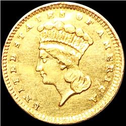 1885 Rare Gold Dollar CLOSELY UNCIRCULATED