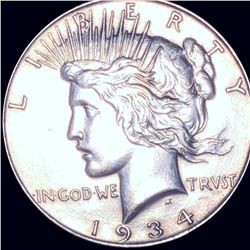 1934 Silver Peace Dollar UNCIRCULATED
