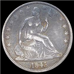 1845 Seated Half Dollar CLOSELY UNCIRCULATED
