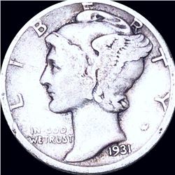 1931-S Mercury Silver Dime NICELY CIRCULATED