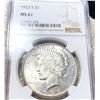 Image 1 : 1923-S Silver Peace Dollar NGC - MS61