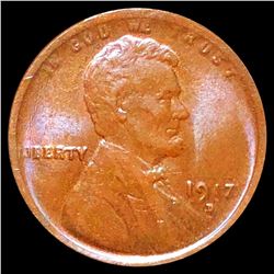 1917-D Lincoln Wheat Penny LIGHTLY CIRCULATED