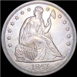1847 Seated Liberty Dollar UNCIRCULATED PROOF LIKE