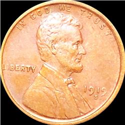 1919-S Lincoln Wheat Penny CLOSELY UNC