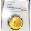 Image 1 : 1911-S $10 Gold Eagle NGC - AU55