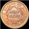 Image 2 : 1851 Braided Hair Half Cent CLOSELY UNCIRCULATED