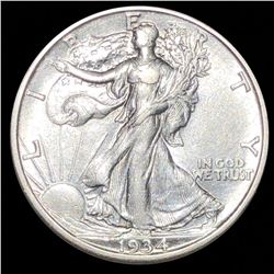 1934-D Walking Half Dollar CLOSELY UNCIRCULATED