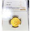 Image 1 : 1868 $3 Gold Piece NGC - AU58