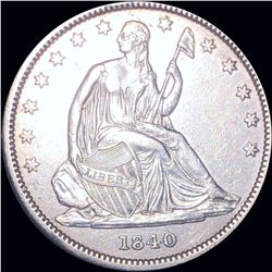 1840 Seated Half Dollar CLOSELY UNCIRCULATED