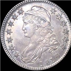 1818 Capped Bust Half Dollar NEARLY UNCIRCULATED