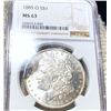 Image 1 : 1885-O Morgan Silver Dollar NGC - MS63
