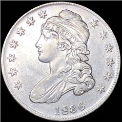 1836 Capped Bust Half Dollar NEARLY UNCIRCULATED
