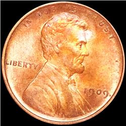 1909 V.D.B. Lincoln Wheat Penny CLOSELY UNC