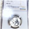 Image 1 : 1936 Washington Silver Quarter NGC - MS65