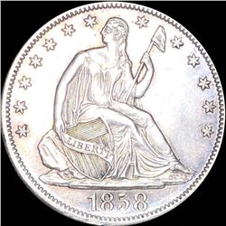 1858-O Seated Half Dollar UNCIRCULATED