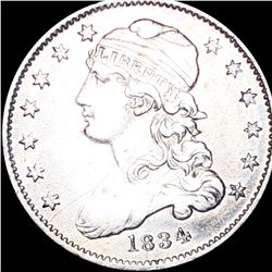 1834 Capped Bust Quarter NEARLY UNCIRCULATED