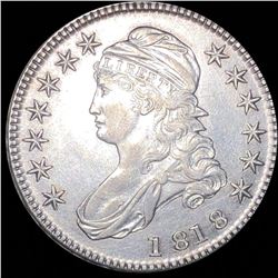 1818 Capped Bust Half Dollar CLOSELY UNC