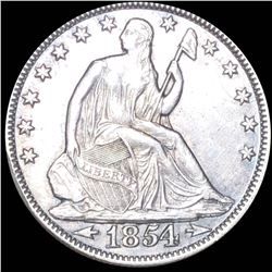 1854-O Seated Half Dollar NEARLY UNCIRCULATED
