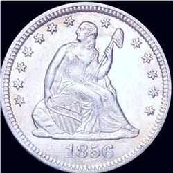 1856-O Seated Liberty Quarter UNCIRCULATED