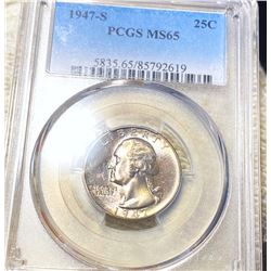 1947-S Washington Quarter PCGS - MS65