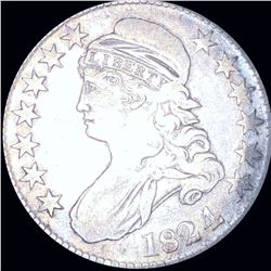 1824 Capped Bust Half Dollar NICELY CIRCULATED