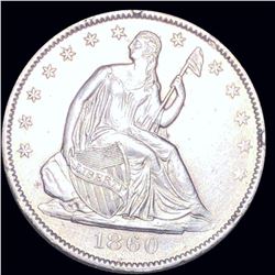 1860-O Seated Half Dollar UNCIRCULATED