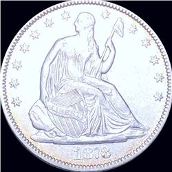 1873 Seated Half Dollar CLOSELY UNCIRCULATED
