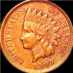 1907 Indian Head Penny ABOUT UNCIRCULATED