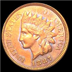 1887 Indian Head Penny ABOUT UNCIRCULATED