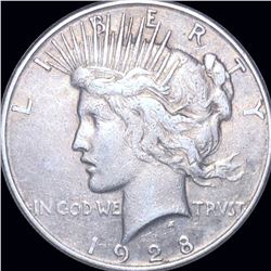 1928-S Silver Peace Dollar LIGHTLY CIRCULATED
