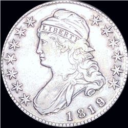 1819/8 Capped Bust Half Dollar ABOUT UNCIRCULATED
