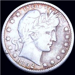 1892-O Barber Silver Quarter LIGHTLY CIRCULATED