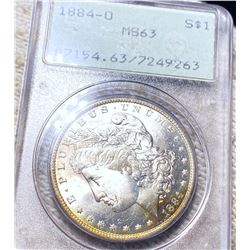 1884-O Morgan Silver Dollar PCGS - MS63