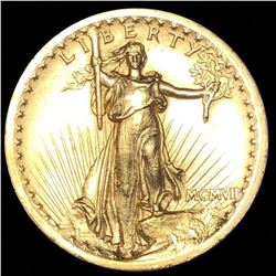1907 $20 Gold Double Eagle UNCIRCULATED