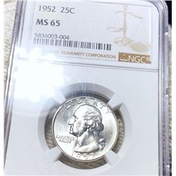 1952 Washington Quarter NGC - MS65