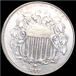 1867 Shield Nickel CLOSELY UNCIRCULATED